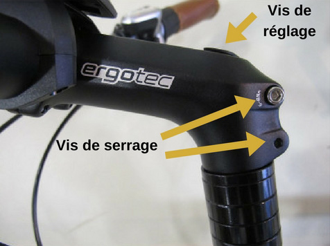 Les vis de réglage et serrage pour direction vélo