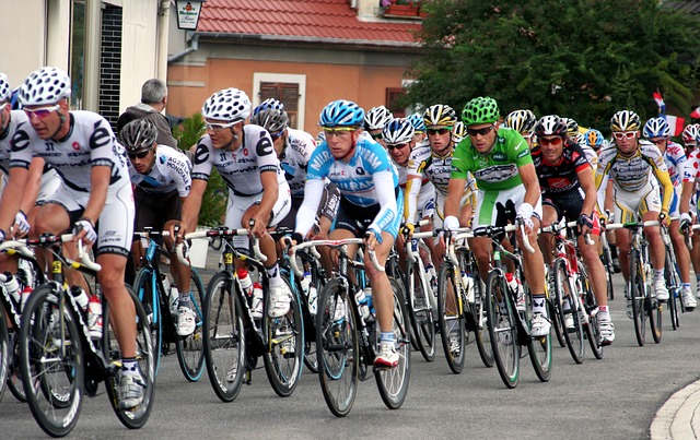 Port de lunettes vélo sur le tour de france