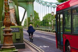 Piste cyclable dans Londres à vélo