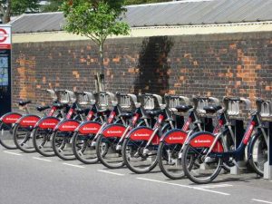 Vélos en libre service à Londres : sanatander cycles