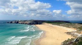 Plage française en Bretagne