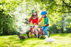 Draisiennes pour l'éveil des enfants à vélo