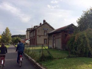 L'ancienne gare de Valmont sur la véloroute