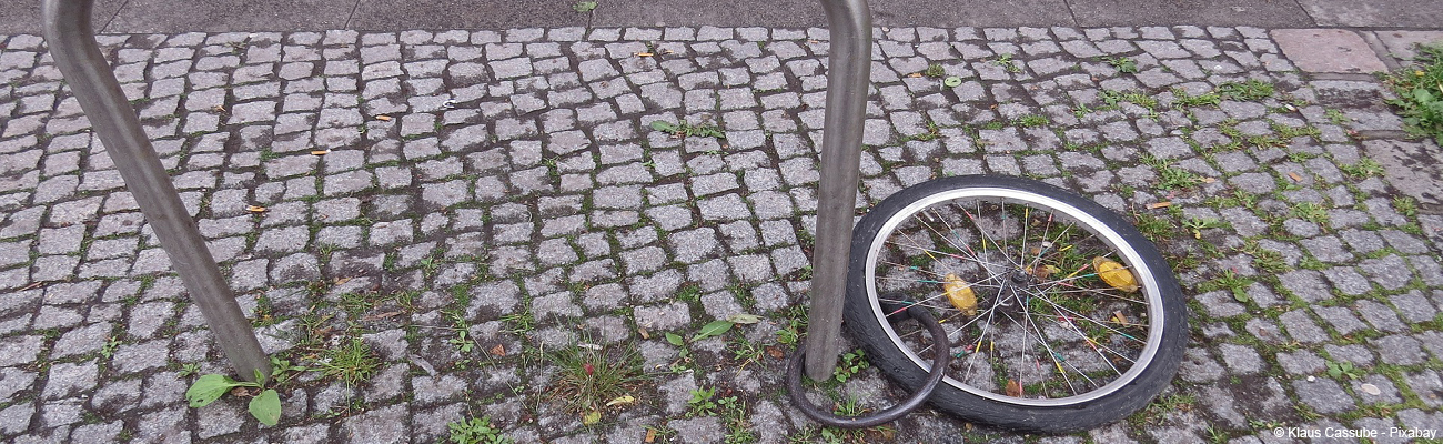 Un vélo volé, il ne reste parfois plus que la roue