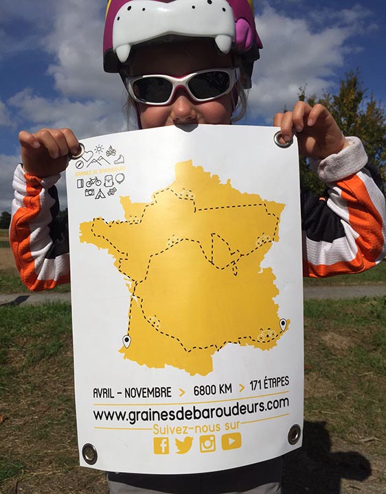 Le tour de France à vélo de Graines de Baroudeurs