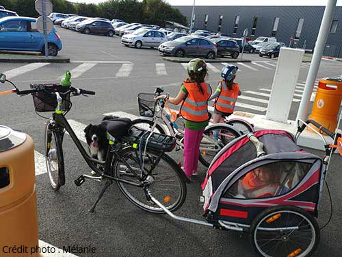 Amener ses enfants à l'école à vélo
