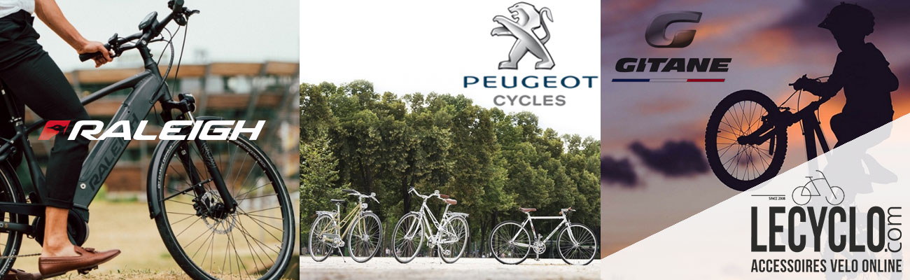 Vélos Gitane, Raleigh et Peugeot Cycles disponibles chez Lecyclo.com