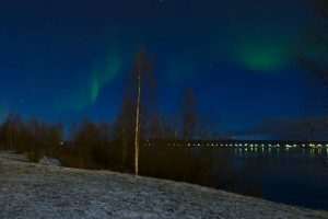 Aurores boréales au pays du Père-Noël à Rovaniemi