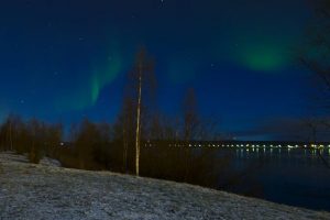 Aurores boréales au pays du Père-Noël à Rovaniemi