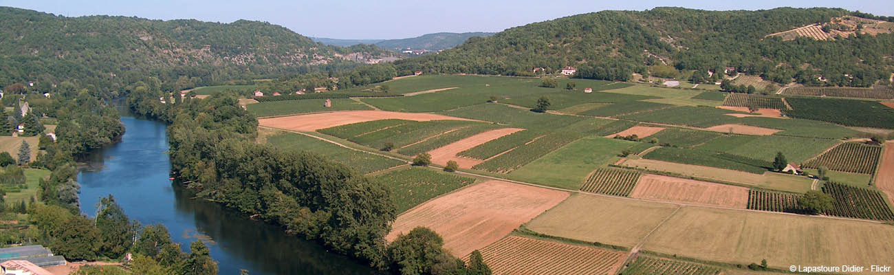 La vallée du Lot vers Castelfranc