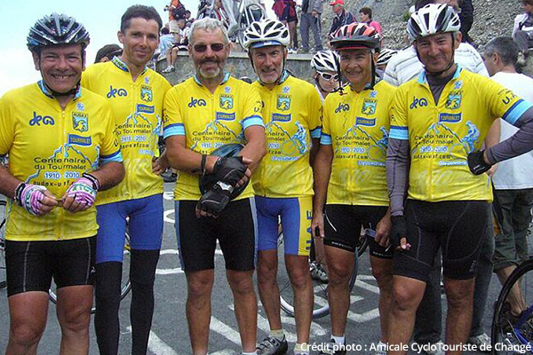 Amicale cyclotouriste de Changé au sommet du Tourmalet