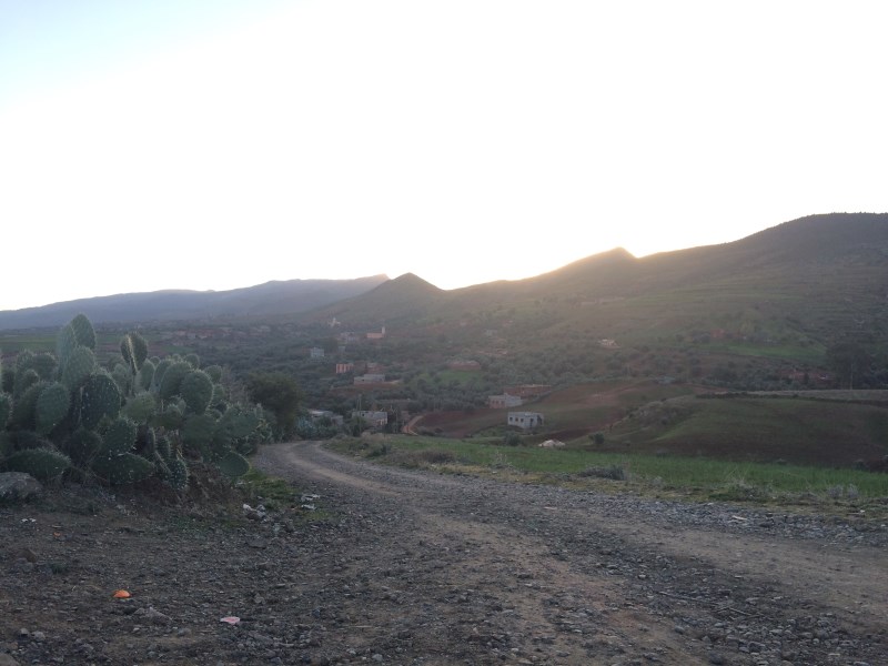 Piste de VTT dans l'Atlas à quelques kilomètres de Marrakech