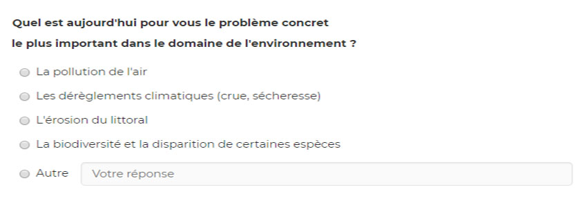 Question 1 sur les mobilités douces et le Grand Débat