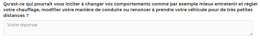 Question 6 sur les mobilités douces et le Grand Débat