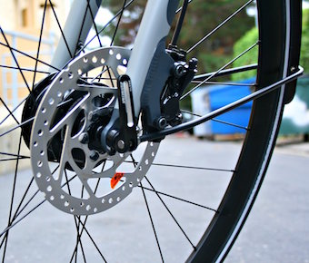 Frein à disque sur un vélo