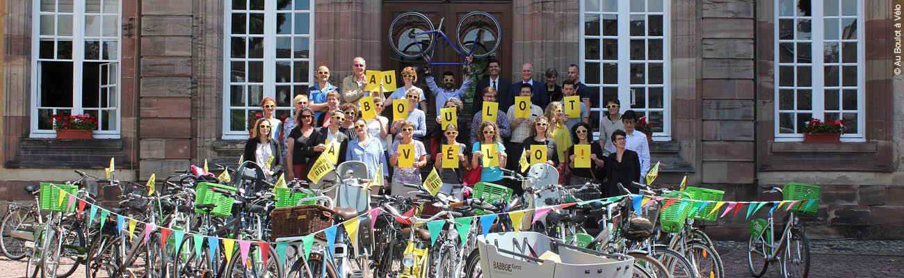 L'équipe de la Préfecture du Bas-Rhin participant au challenge Au Boulot à Vélo