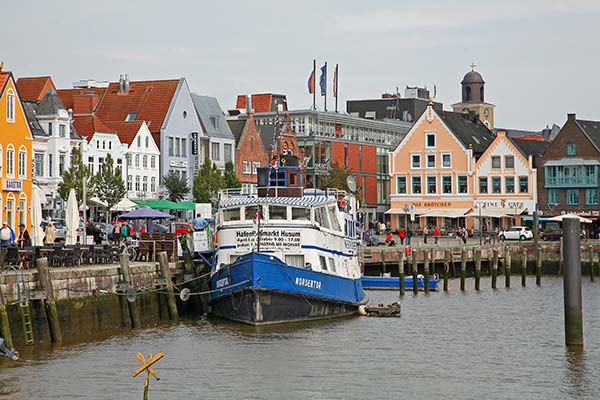 Le port de Husum en Allemagne