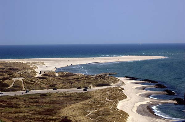 La pointe nord sauvage et les plages de Skagen au Danemark