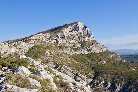 La Sainte Victoire offre de nombreux sentiers de VTT et de balades à vélo