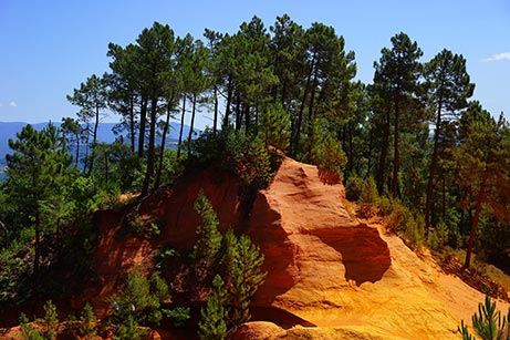 Les ocres de Roussillon ou le Colorado Provençal le temps d'un week-end à vélo