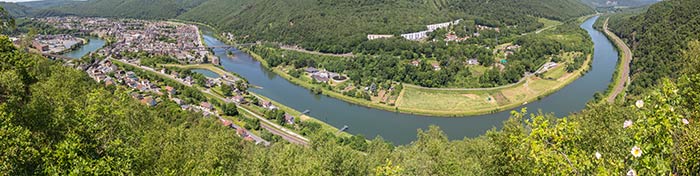 Panorama sur la Meuse à Revin