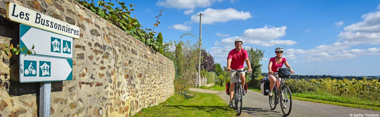 La Sarthe à vélo sur la V44