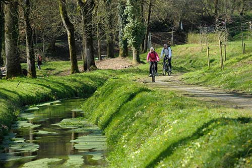 La voie verte le long de la rigole d'Hilvern