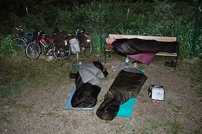 Voyage à vélo en camping à la belle étoile