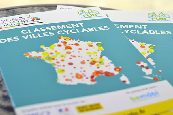 Le résultat du Baromètre des villes cyclables est tombé