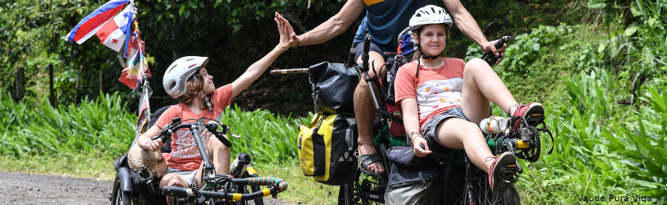 matériel vélo Vaude en action