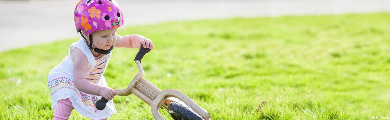 Dip Dap Draisienne bois fille garçon dès 3 ans selle verte 12 pouces