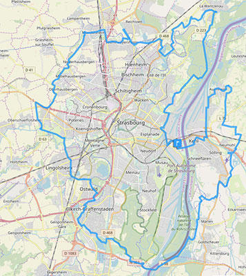 Carte itinéraire de la Piste des Forts