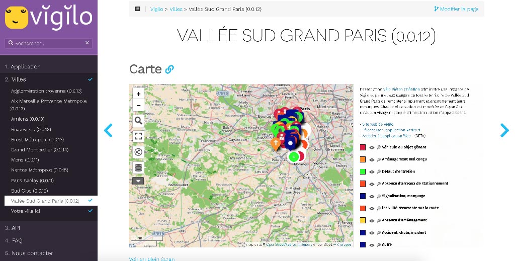 appli mobile vigilo pour cyclistes