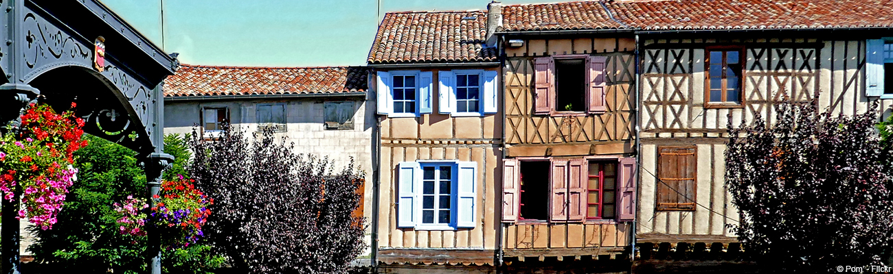 Mirepoix, départ du Chemin des FIlatiers à vélo