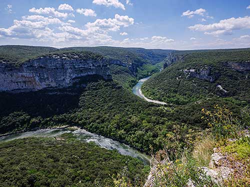 Panorama sur les Gorges de l'Ardèche