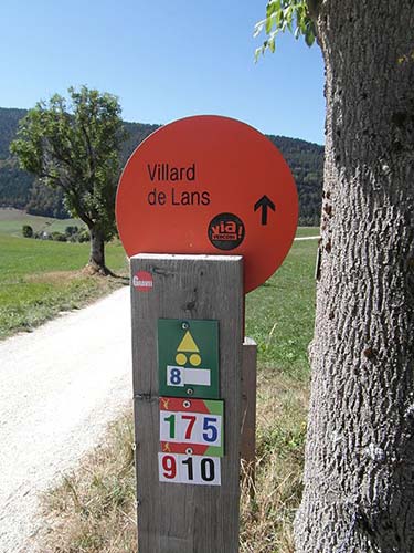 Signalétique sur la Via Vercors