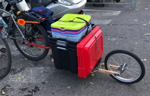 bon chargement caisse sur remorque vélo caméléon frei