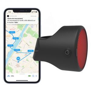 Invoxia Traqueur GPS pour les objets de valeur ou les personnes, sac inclus