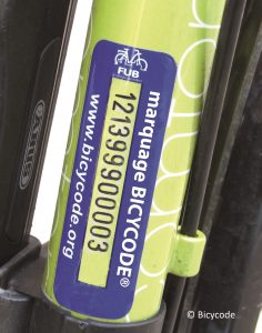Marqueur vélo Bicycode