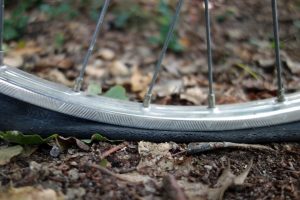 pneu crevé tubeless