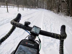 cyclotourisme sur la neige