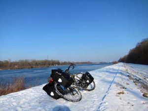 cyclotourisme en hiver