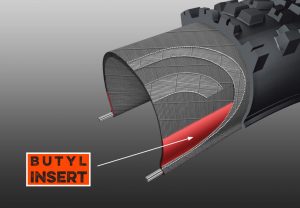 protection pneu vtt tubeless avec insert butyl