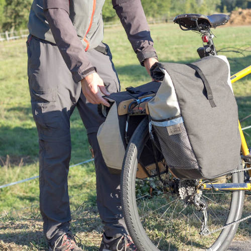 La Sacoche Hirondelle sur porte-bagages