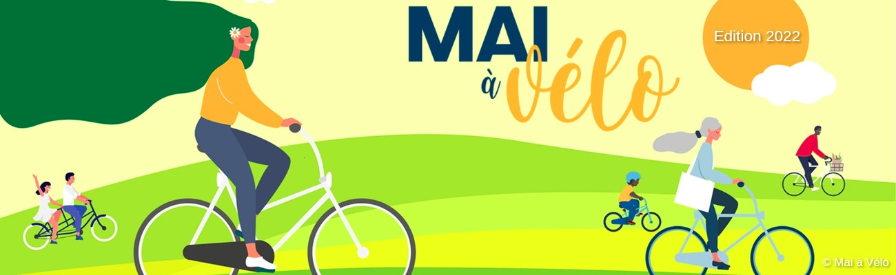 Affiche officielle Mai a vélo 2022