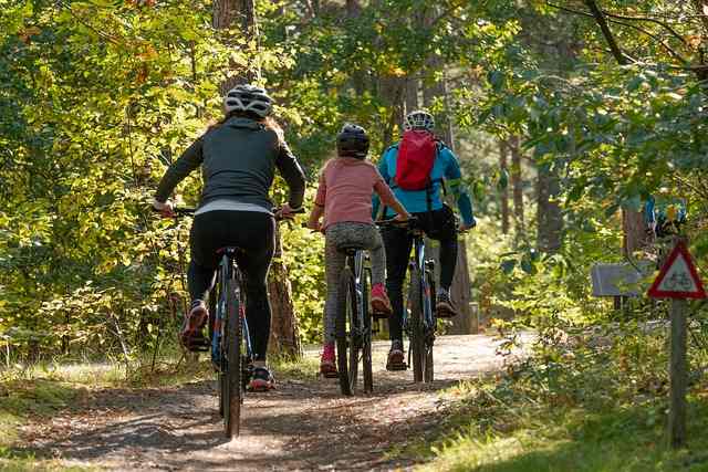 balade à vélo en famille