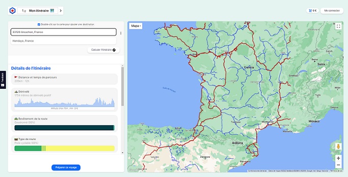 Hexplo, calcul de l'itinéraire