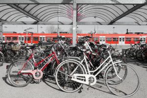 Parking dédié aux vélos