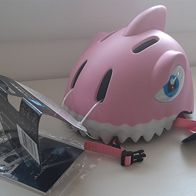 Crazy Safety Casque Requin Rose et Gris pour enfants dès 2 ans