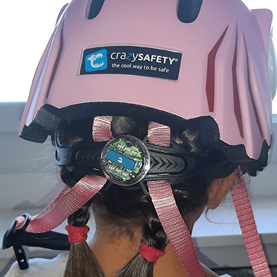 Crazy Safety Casque Requin Rose et Gris pour enfants dès 2 ans